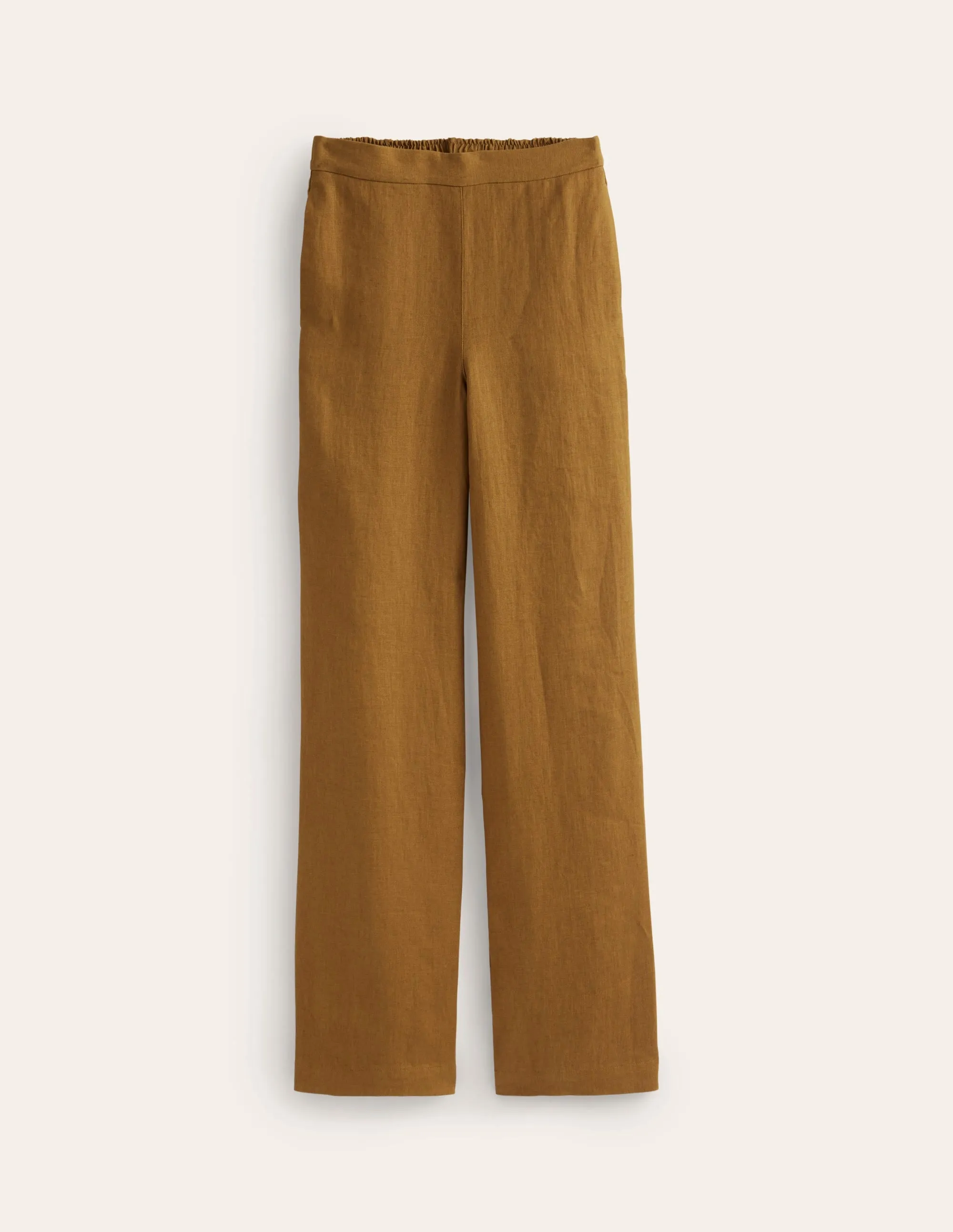 Hampstead Linen Trousers-Bronze Brown