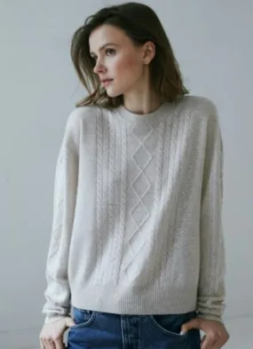 HAND JEWELED CABLE CREW R13561