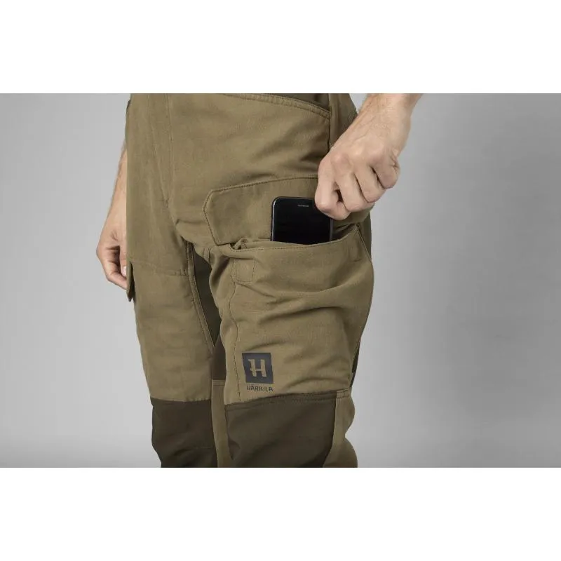 Harkila Scandinavian Mens Trousers - Dark Antique Bronze/Willow Green