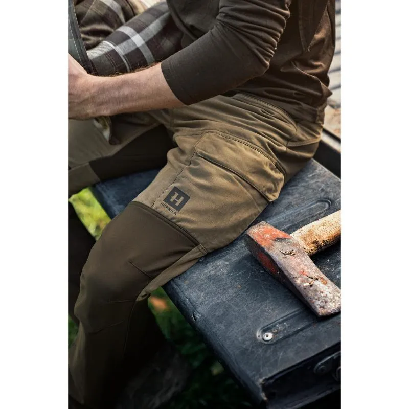Harkila Scandinavian Mens Trousers - Dark Antique Bronze/Willow Green