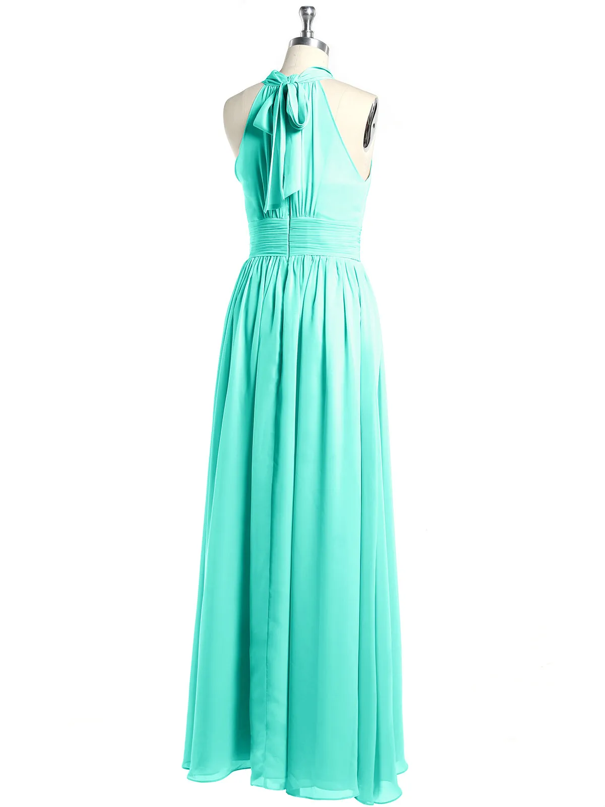 High Neck Full Length Dresses with Slit Spa Plus Size