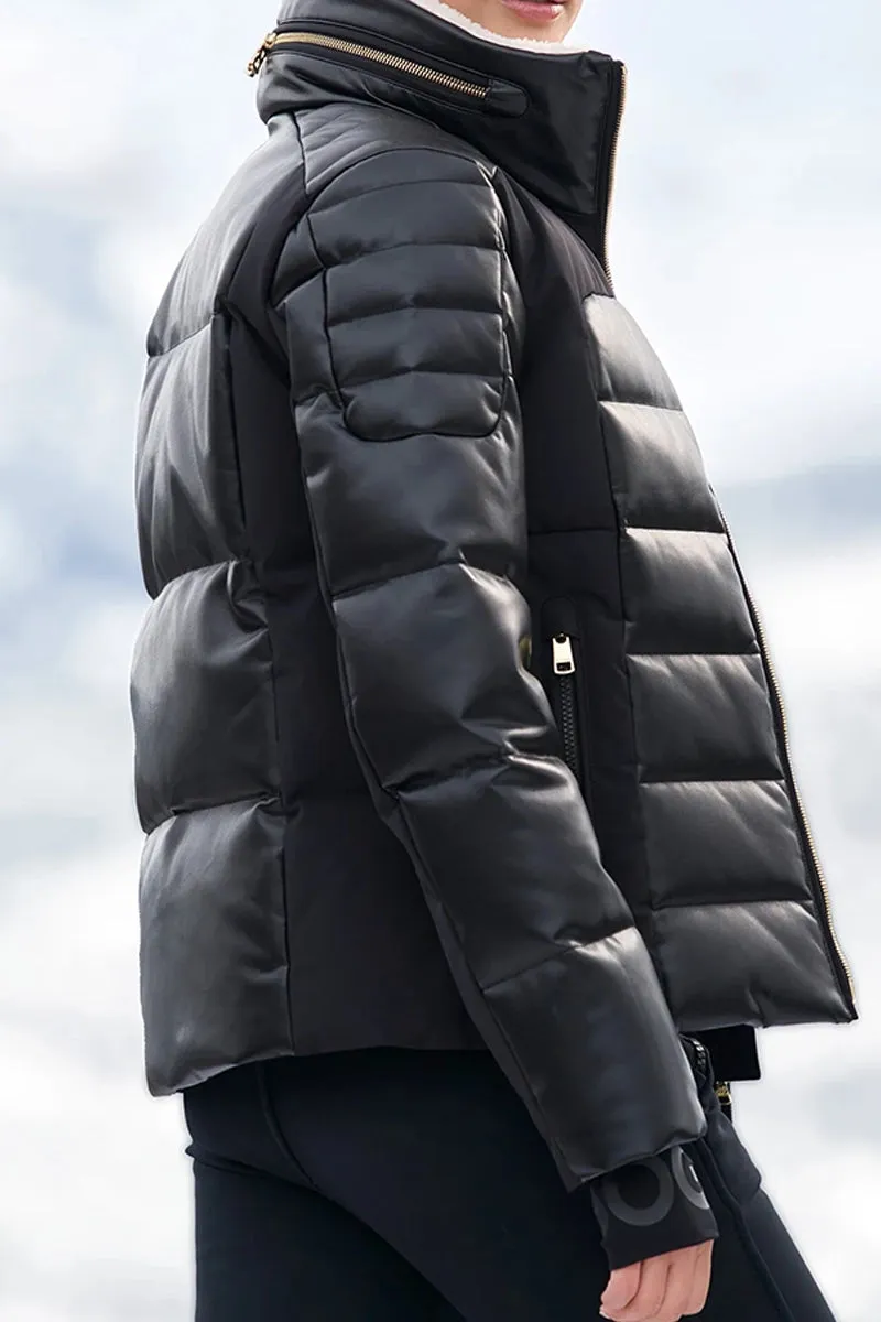 Ilana Down Sport Leather Jacket