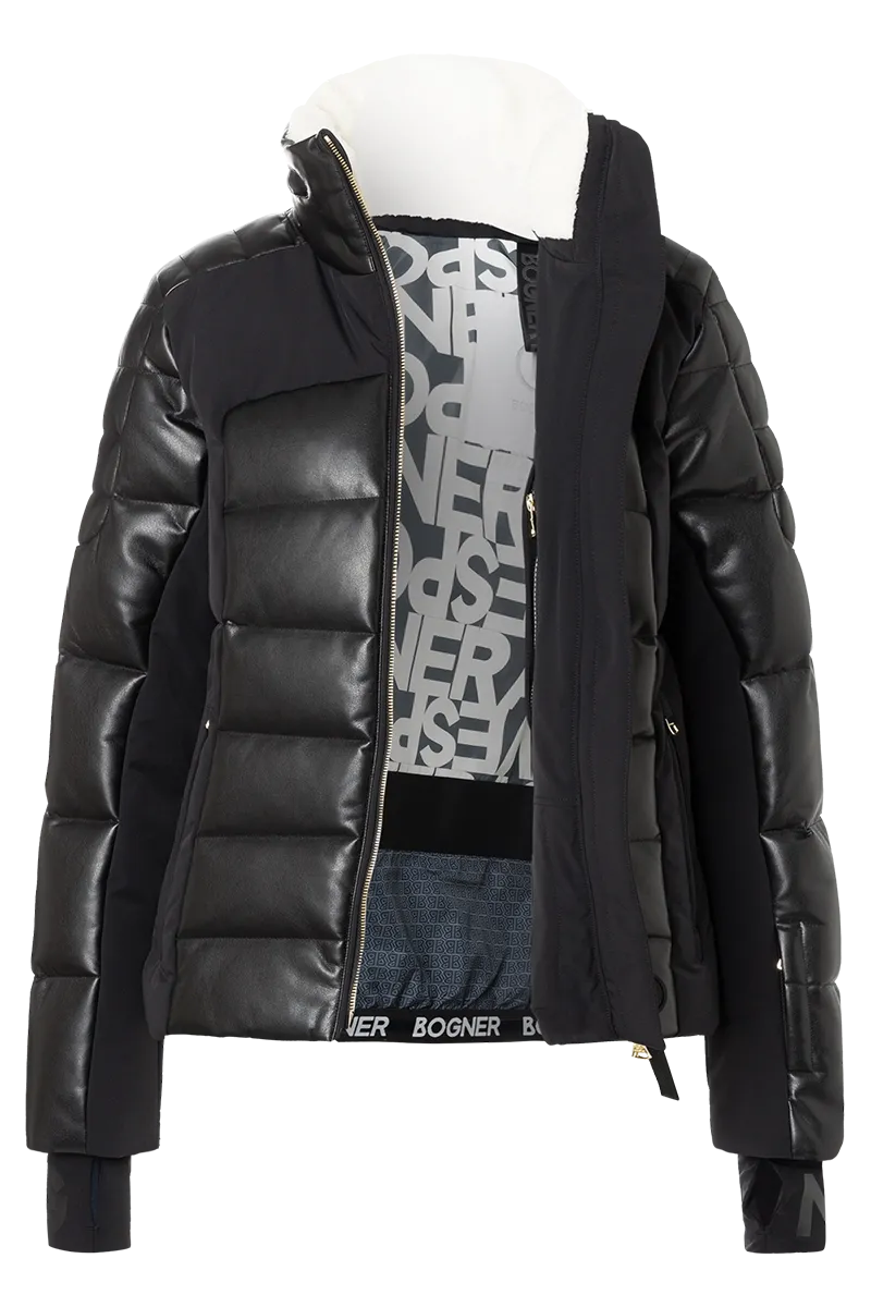 Ilana Down Sport Leather Jacket