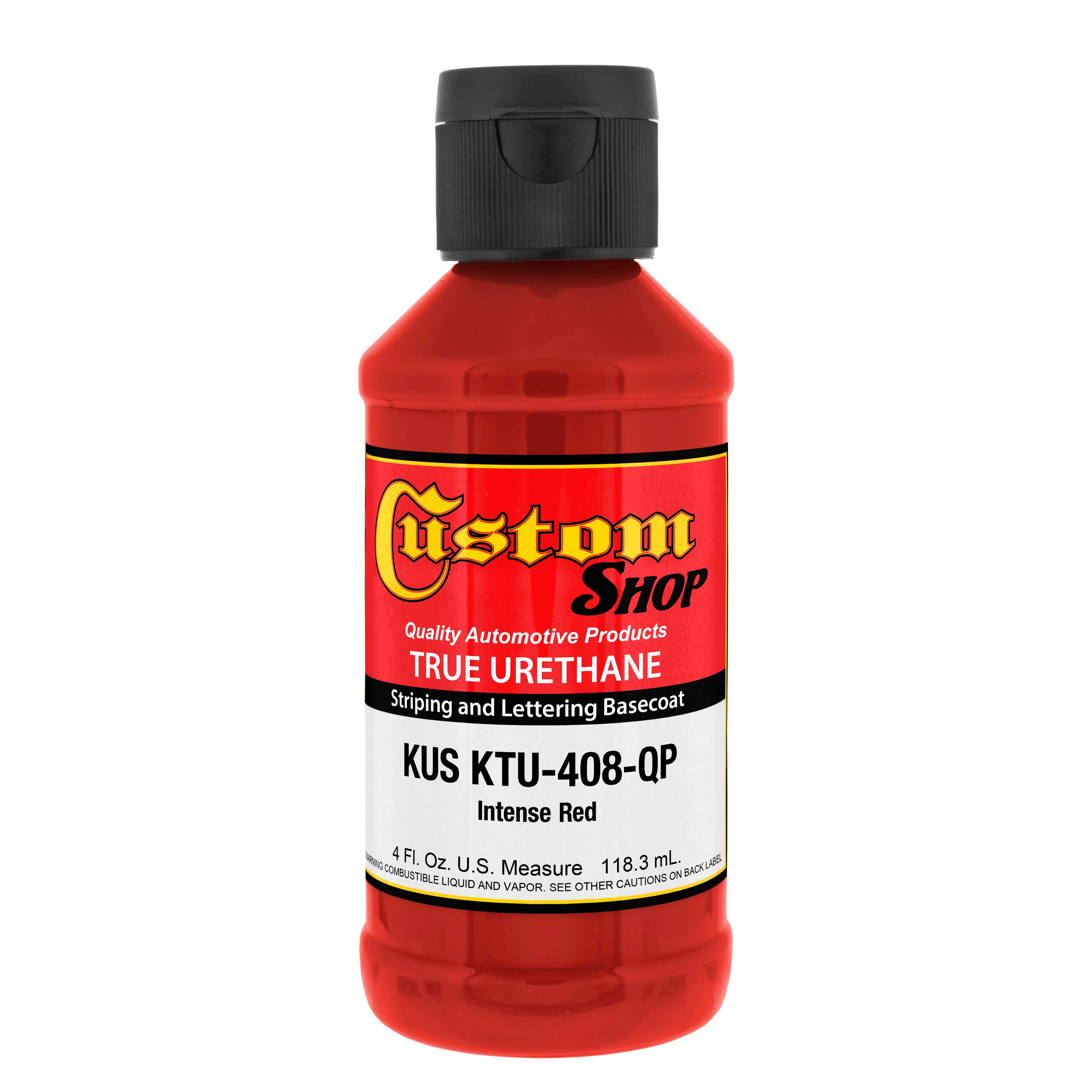 Intense Red - True-U Pinstriping Urethane Basecoat Standard Colors, 1/4 Pint