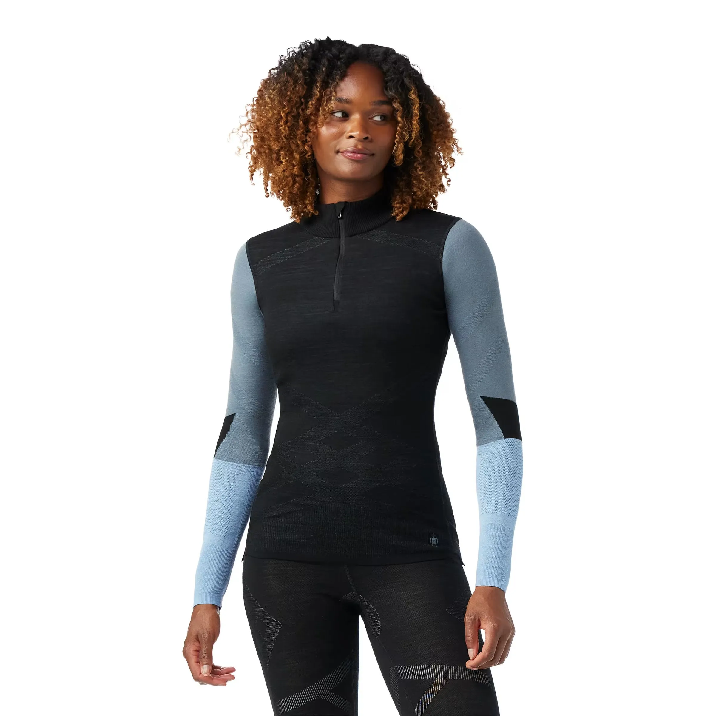 Intraknit Thermal Merino Base Layer Colorblock 1/4 Zip (Women's) - SW002837