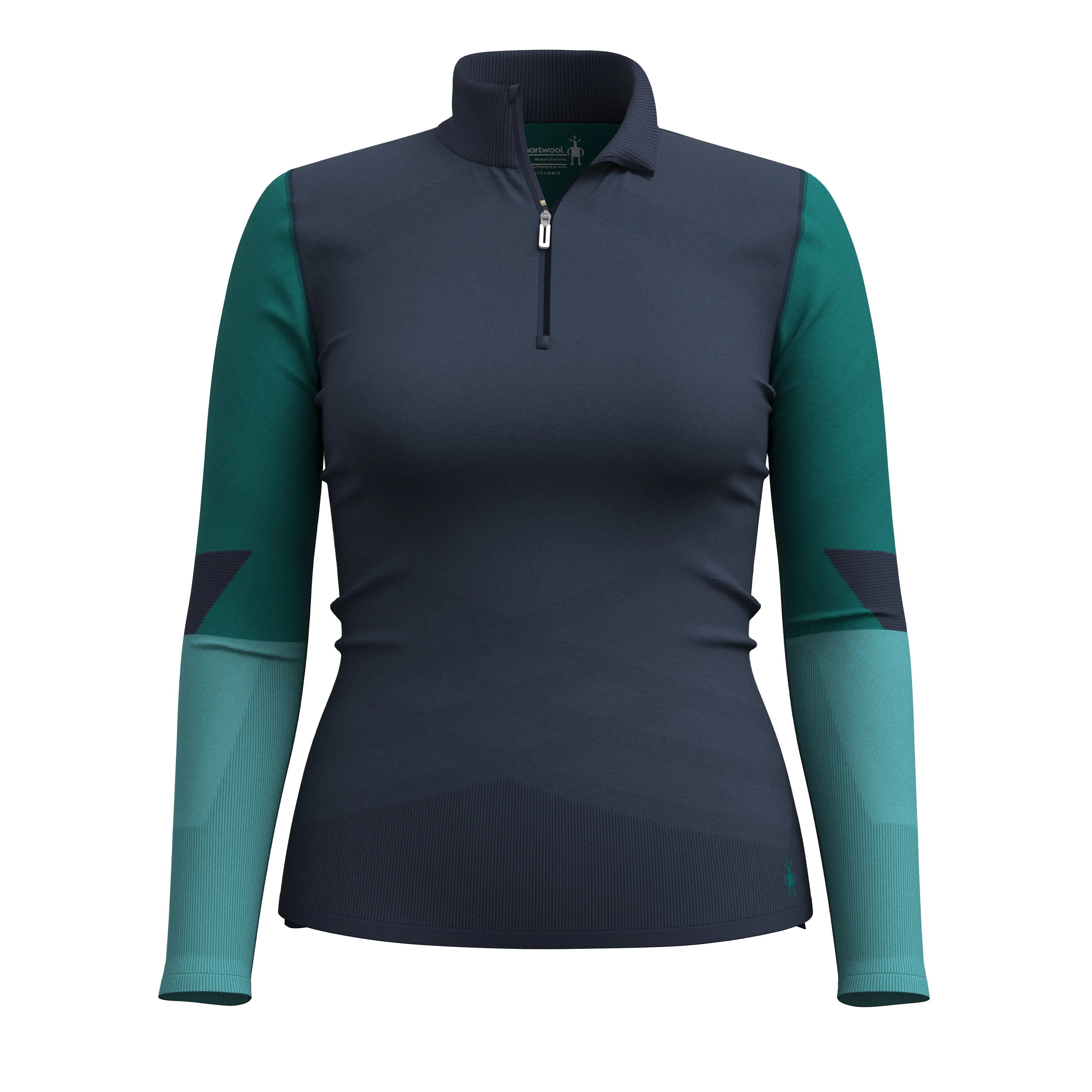 Intraknit Thermal Merino Base Layer Colorblock 1/4 Zip (Women's) - SW002837