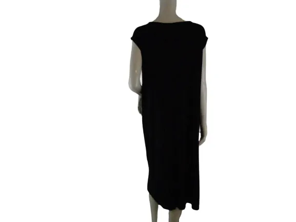 Jones New York 70's Dress Long Black Size 1X SKU 000213-2