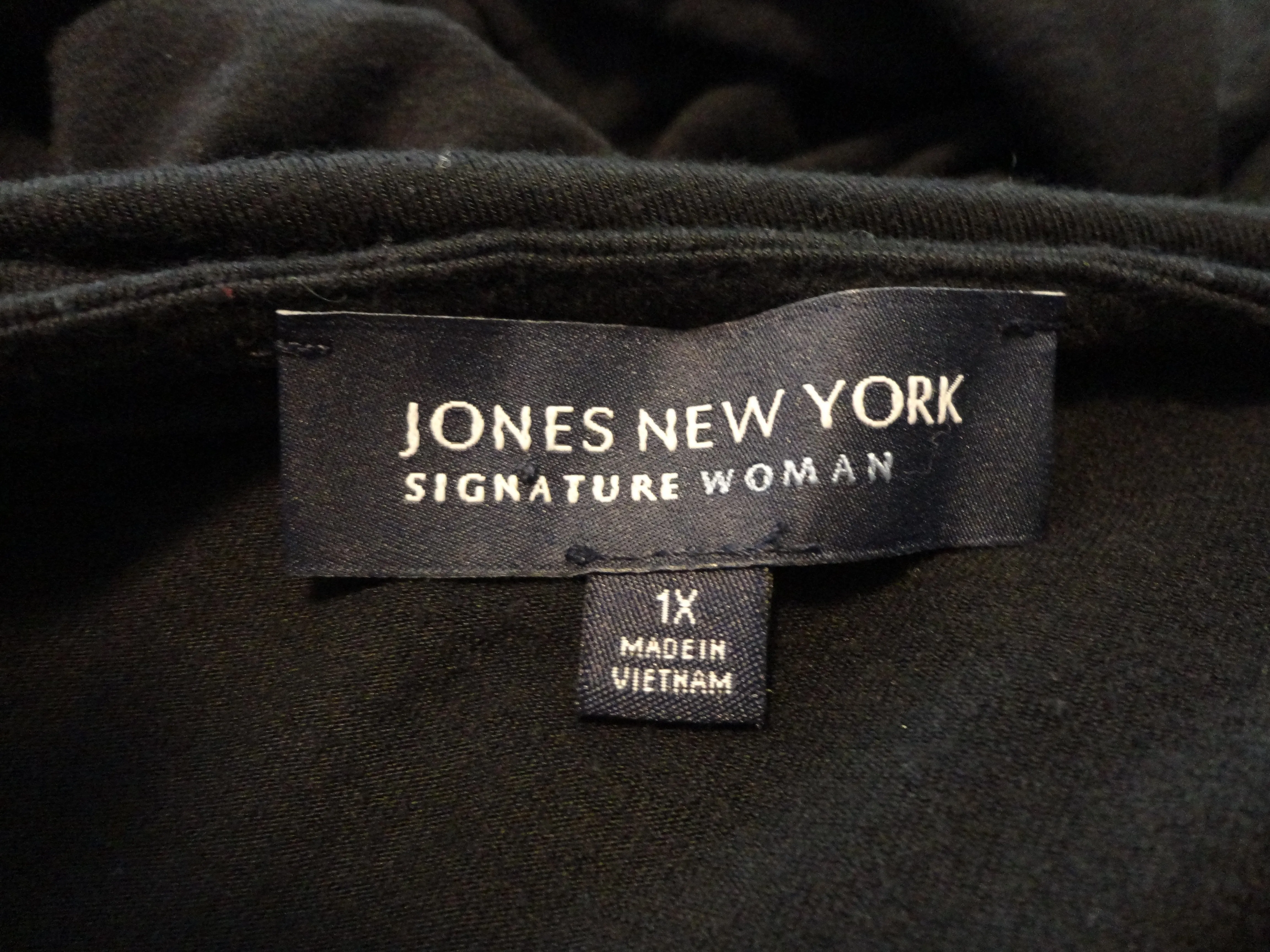 Jones New York 70's Dress Long Black Size 1X SKU 000213-2