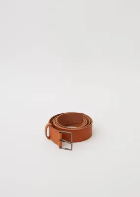 Leather High Belt with Buckle — Miele