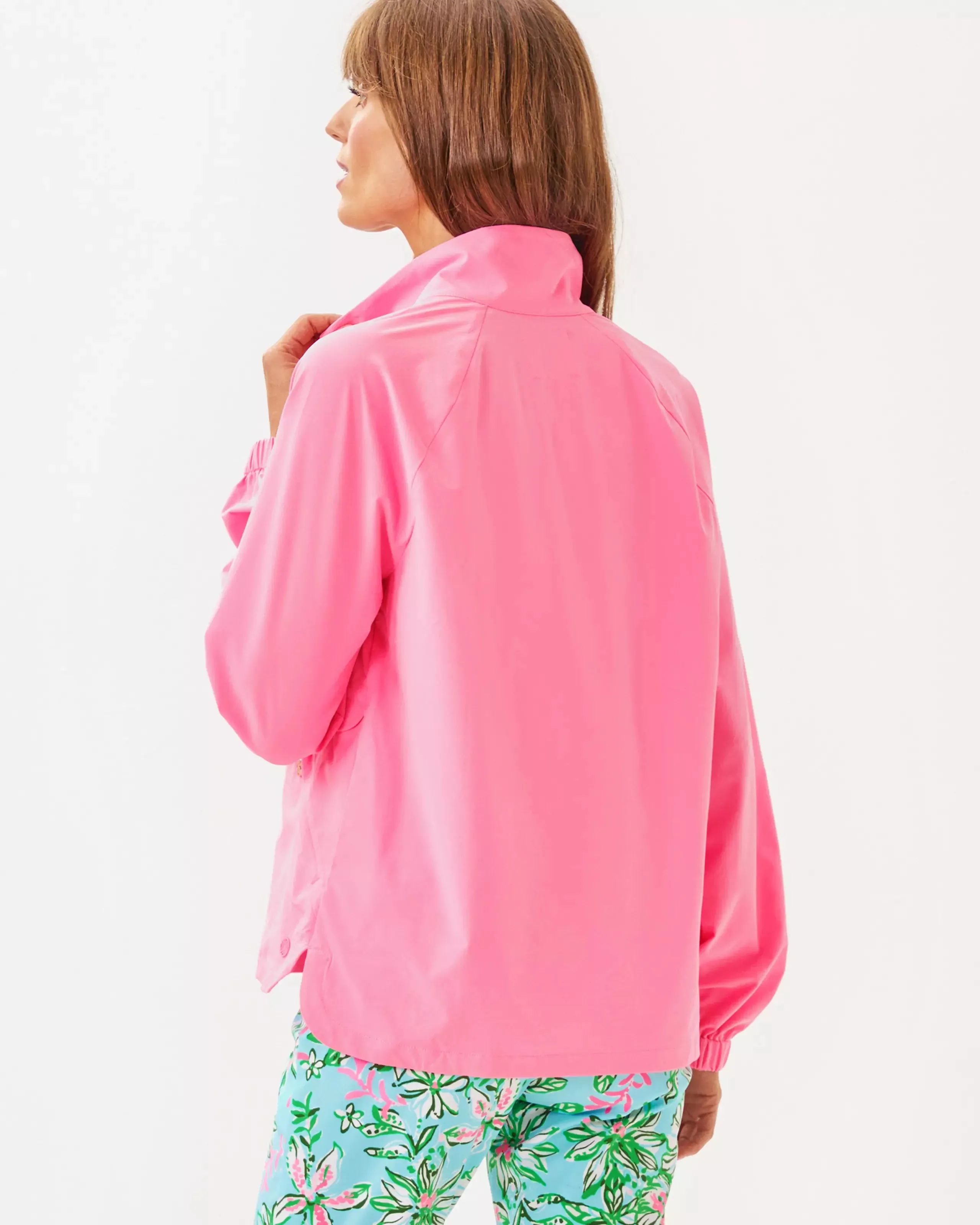 Lilly Pulitzer Tulia 50  Performance Jacket Rousseau Pink