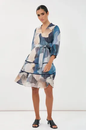 Mara printed 3/4 sleeve dress