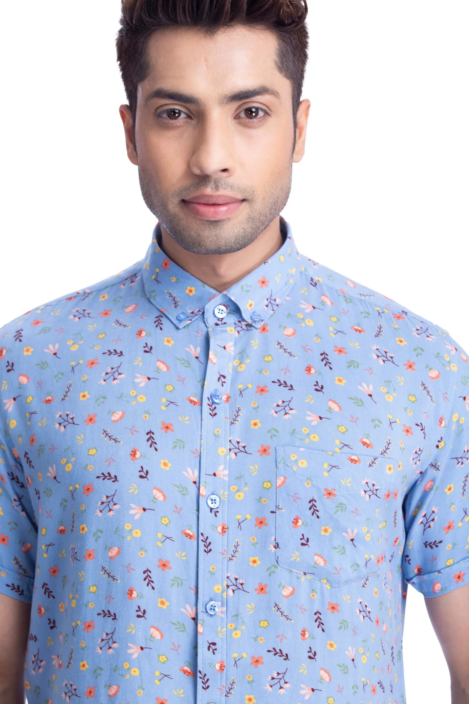 Men Floral half sleeve shirt