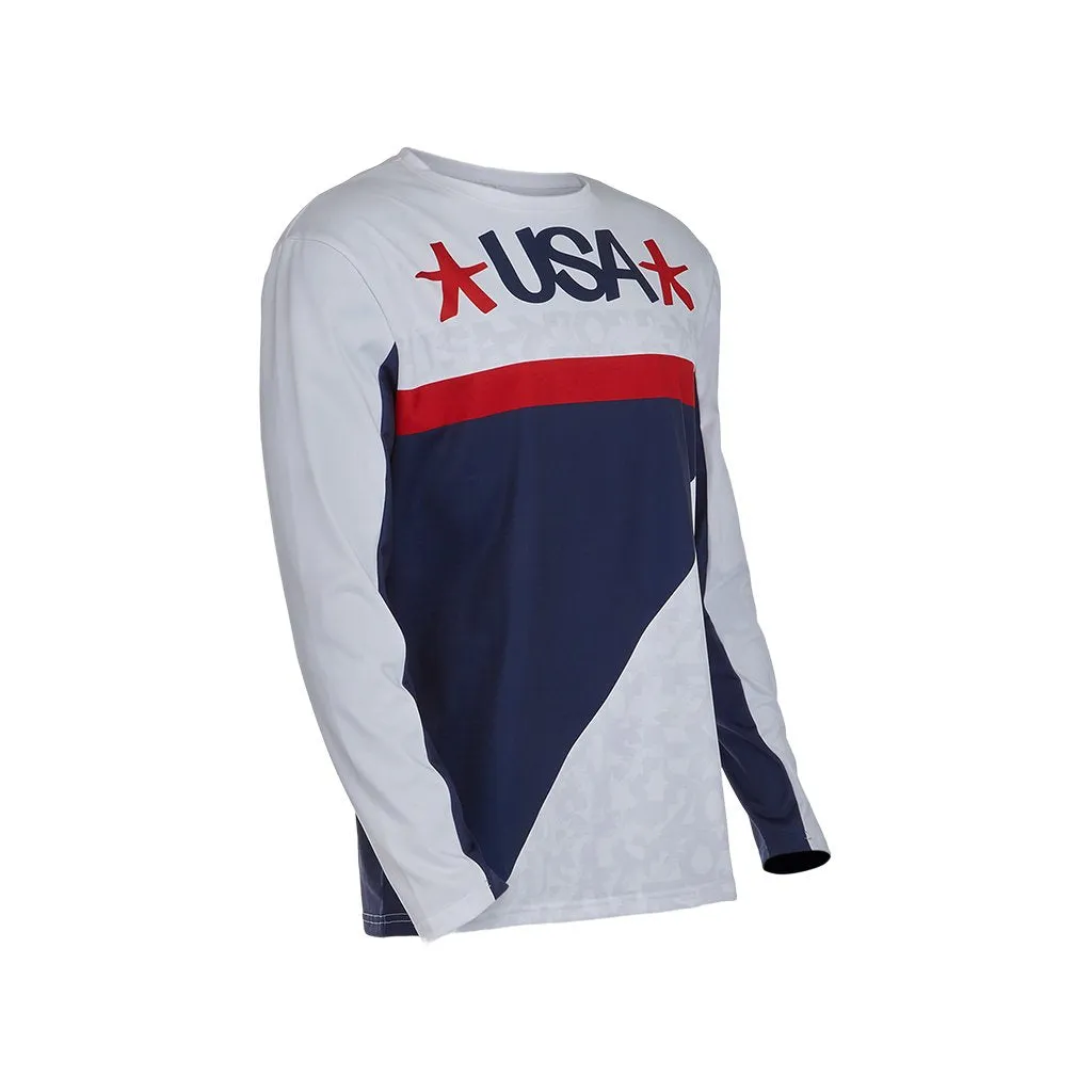 Mens Haze USA Snow Crew - White (2021)