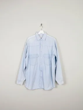 Men's Light Denim Vintage Shirt M Relaxed Fit