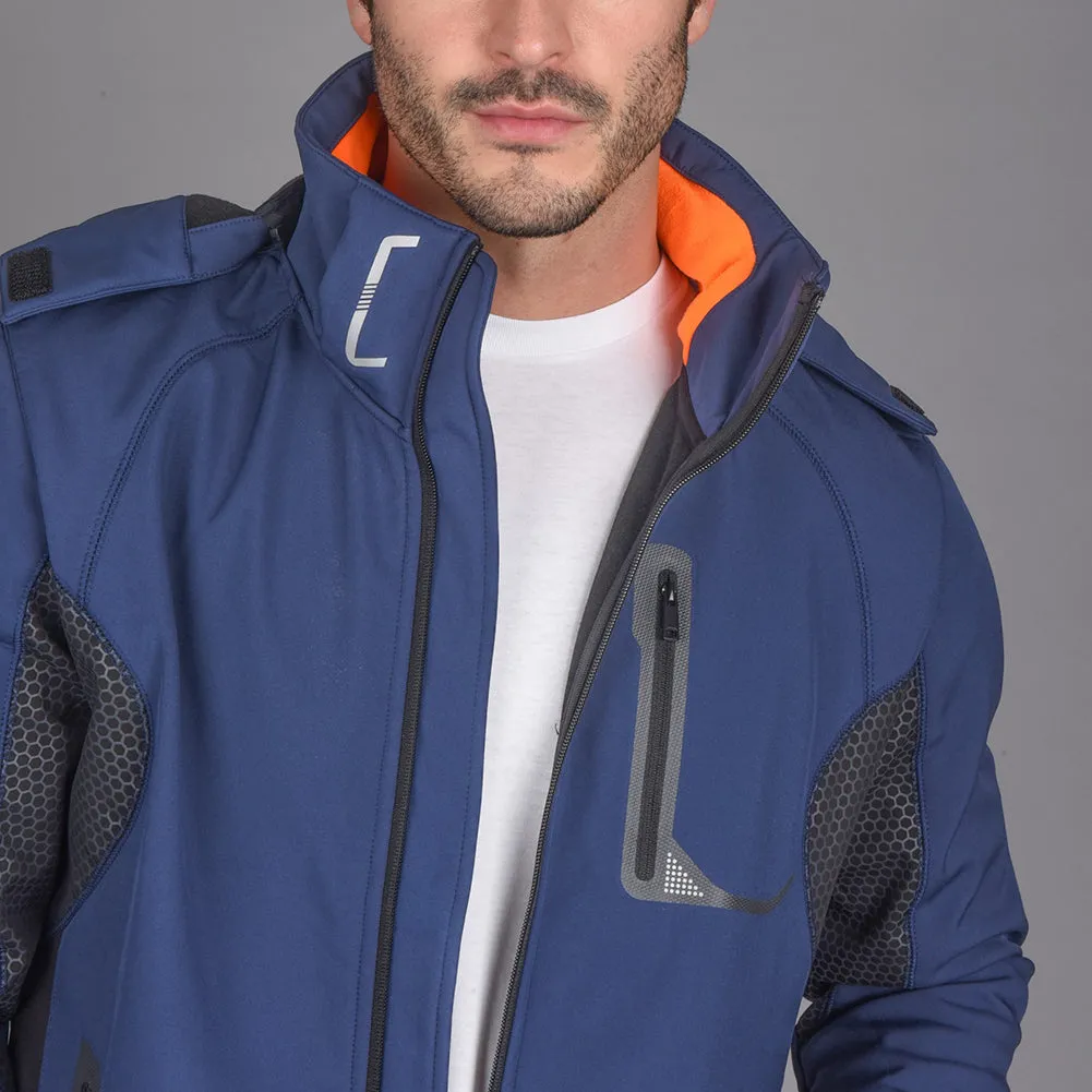 Mens Zipper Sport Jacket Water Resistant Front Zip Pockets Modern Athletic Fit