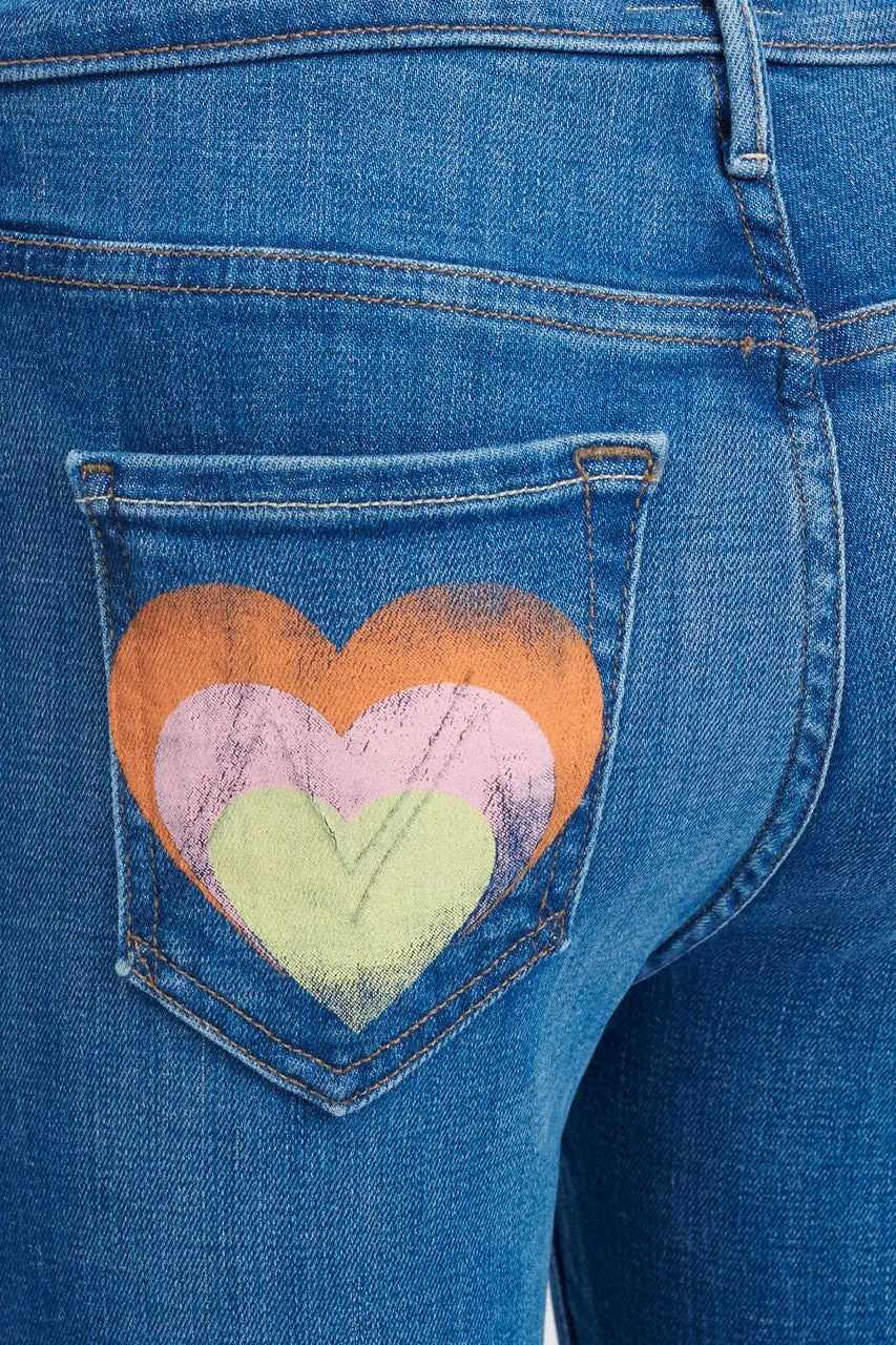 Mid-Blue Super Stunner Ankle Grazer Jeans