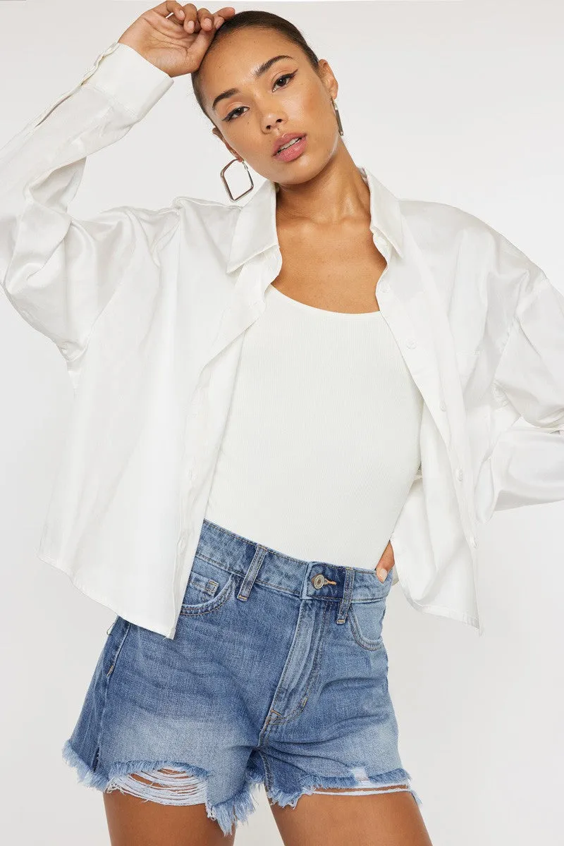 Mid Summer Vibes Kancan Denim Shorts