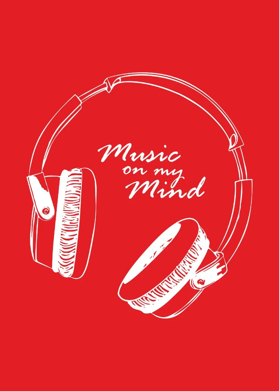 Music on my mind Men Half Sleeve T-Shirt