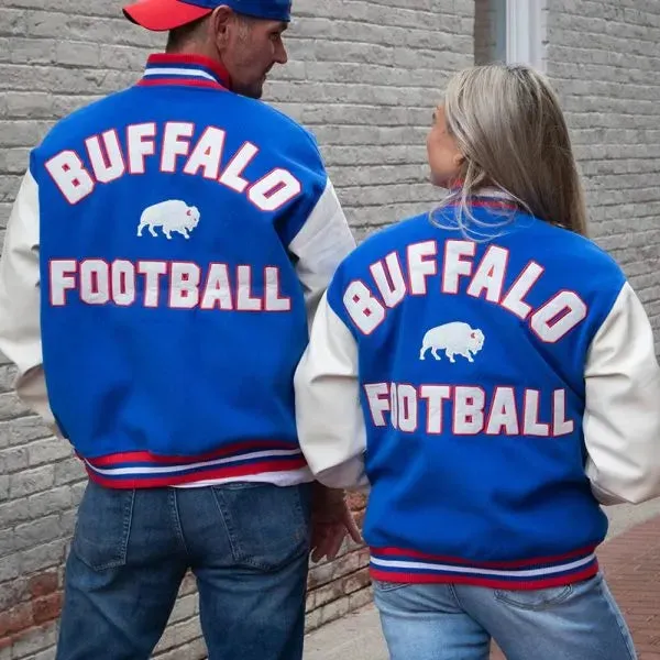 NFL Buffalo Bills Football Varsity Jacket For Men and Women