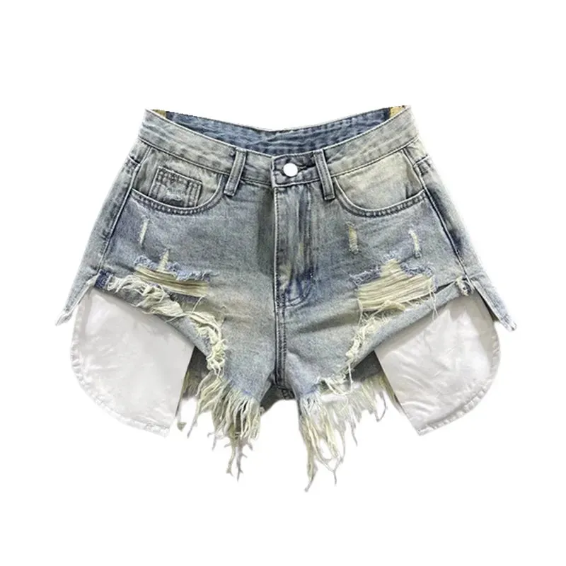 Not Your Groupie Distressed Denim Shorts