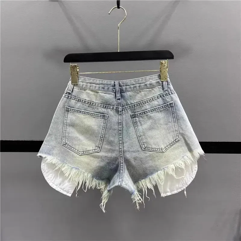 Not Your Groupie Distressed Denim Shorts