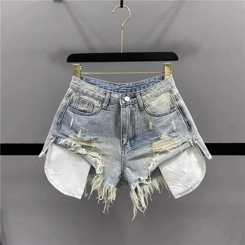 Not Your Groupie Distressed Denim Shorts