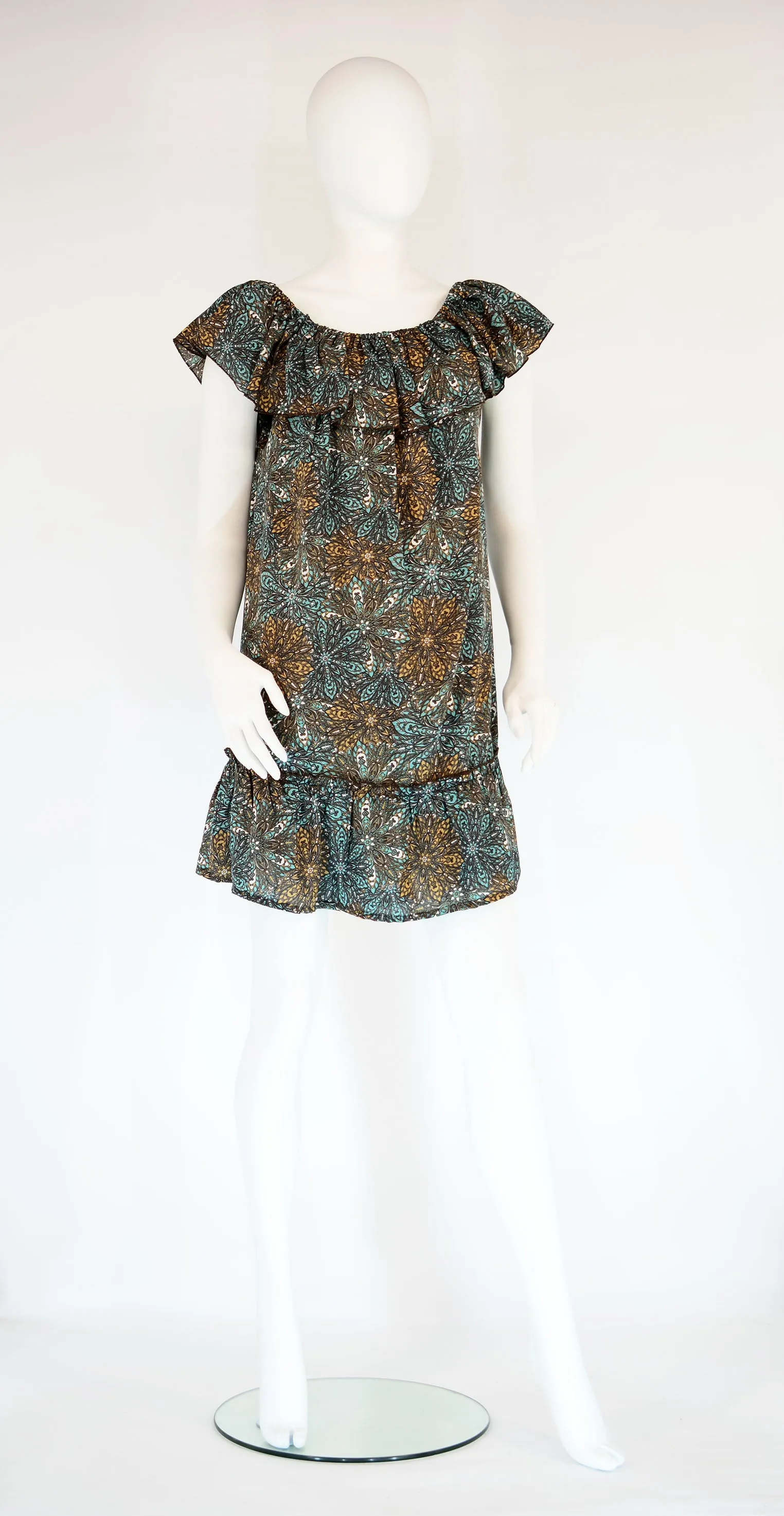 Off The Shoulder Short Ruffle Dress