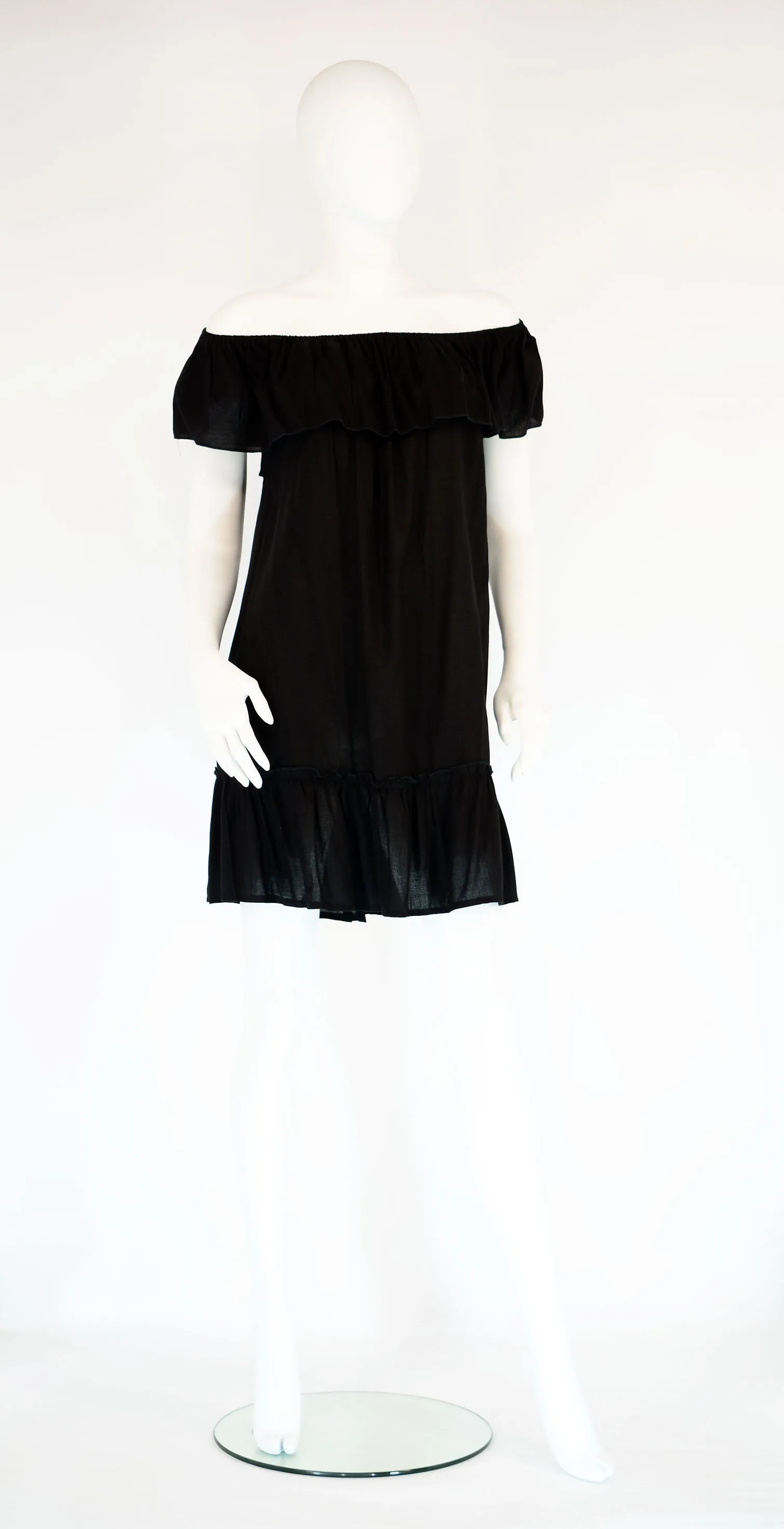Off The Shoulder Short Ruffle Dress