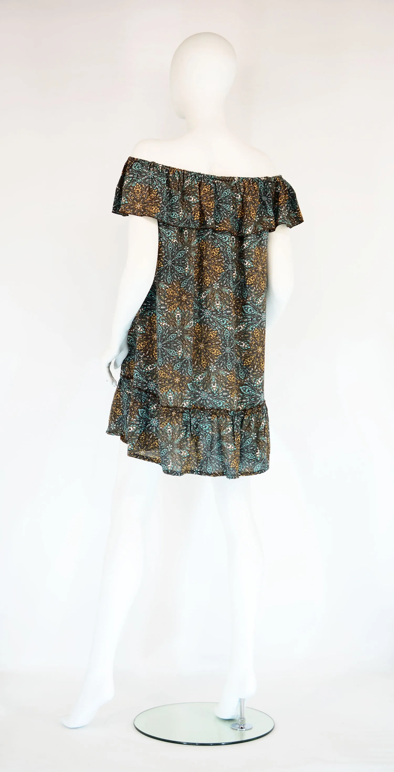 Off The Shoulder Short Ruffle Dress