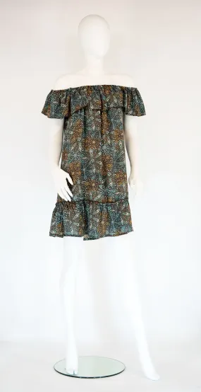Off The Shoulder Short Ruffle Dress