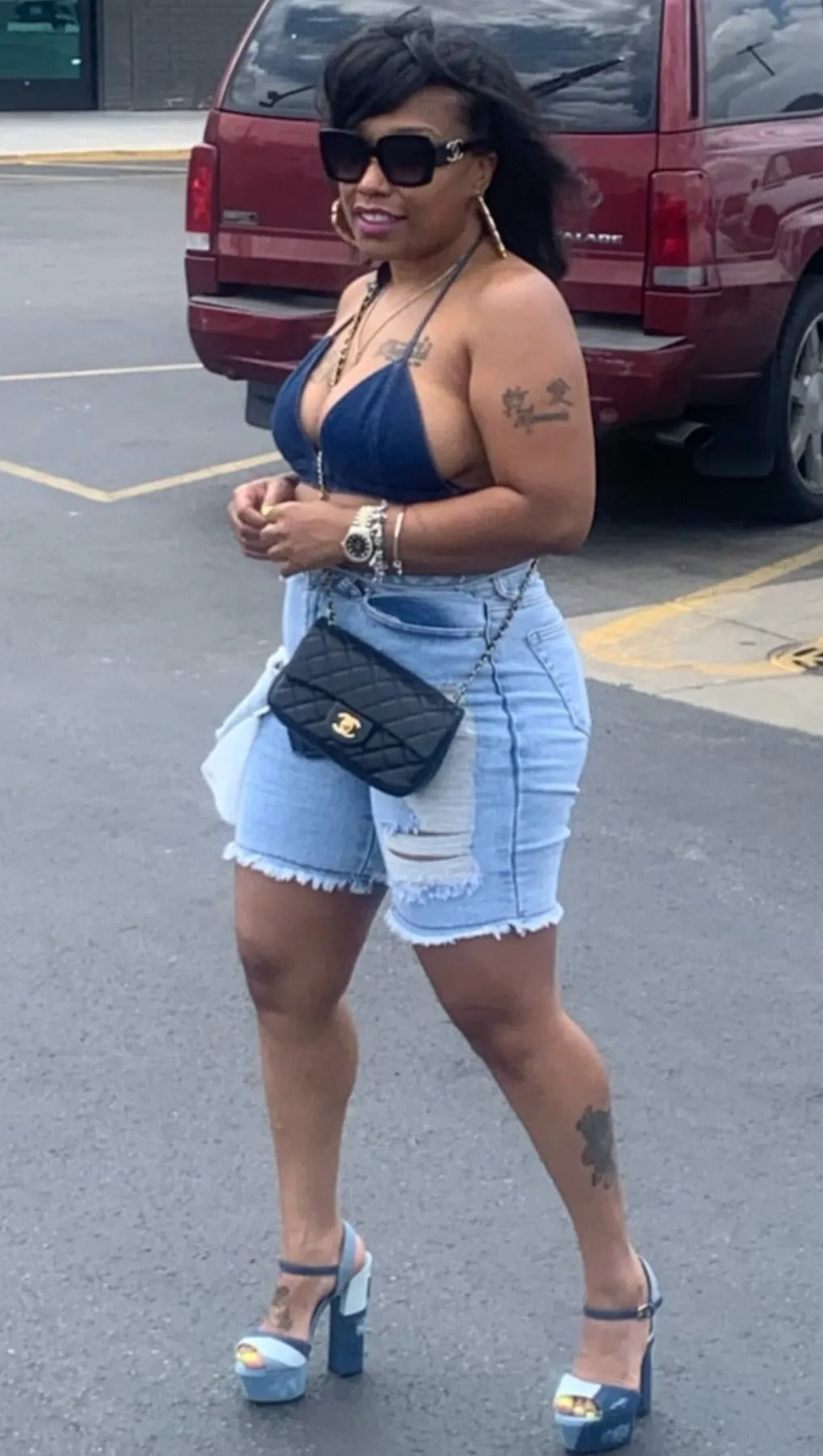 Patchwerk Denim Shorts