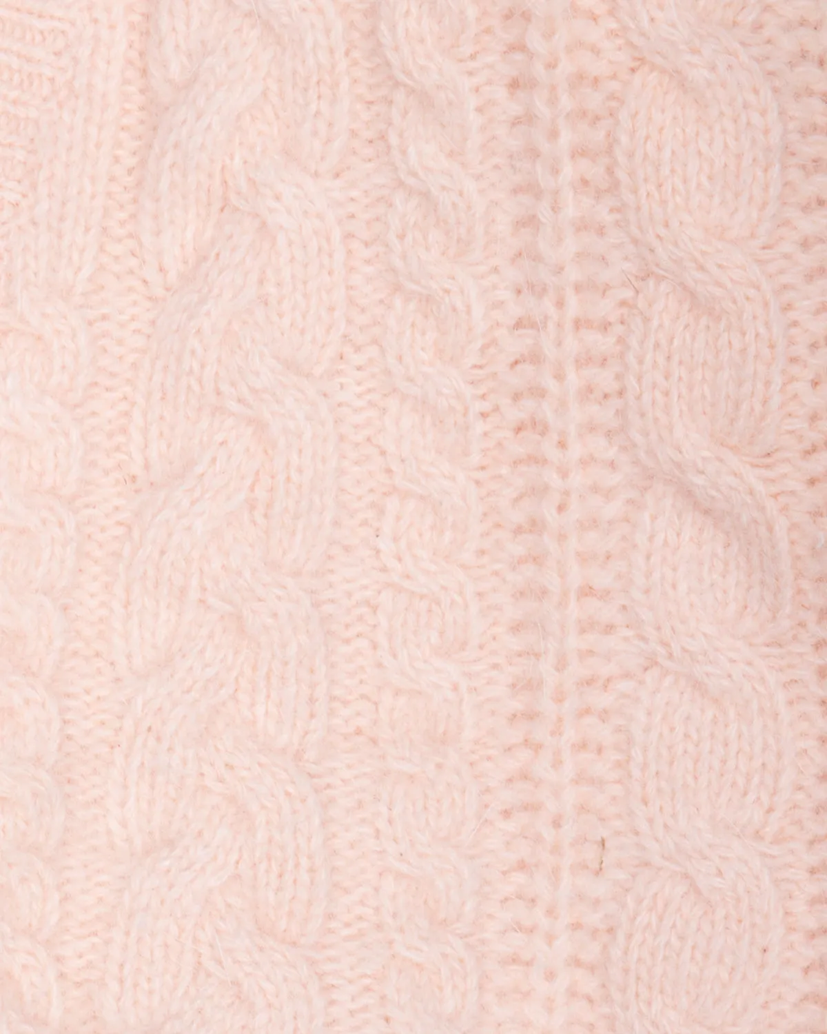 Peach pink '80s cropped wool buttoned cardigan