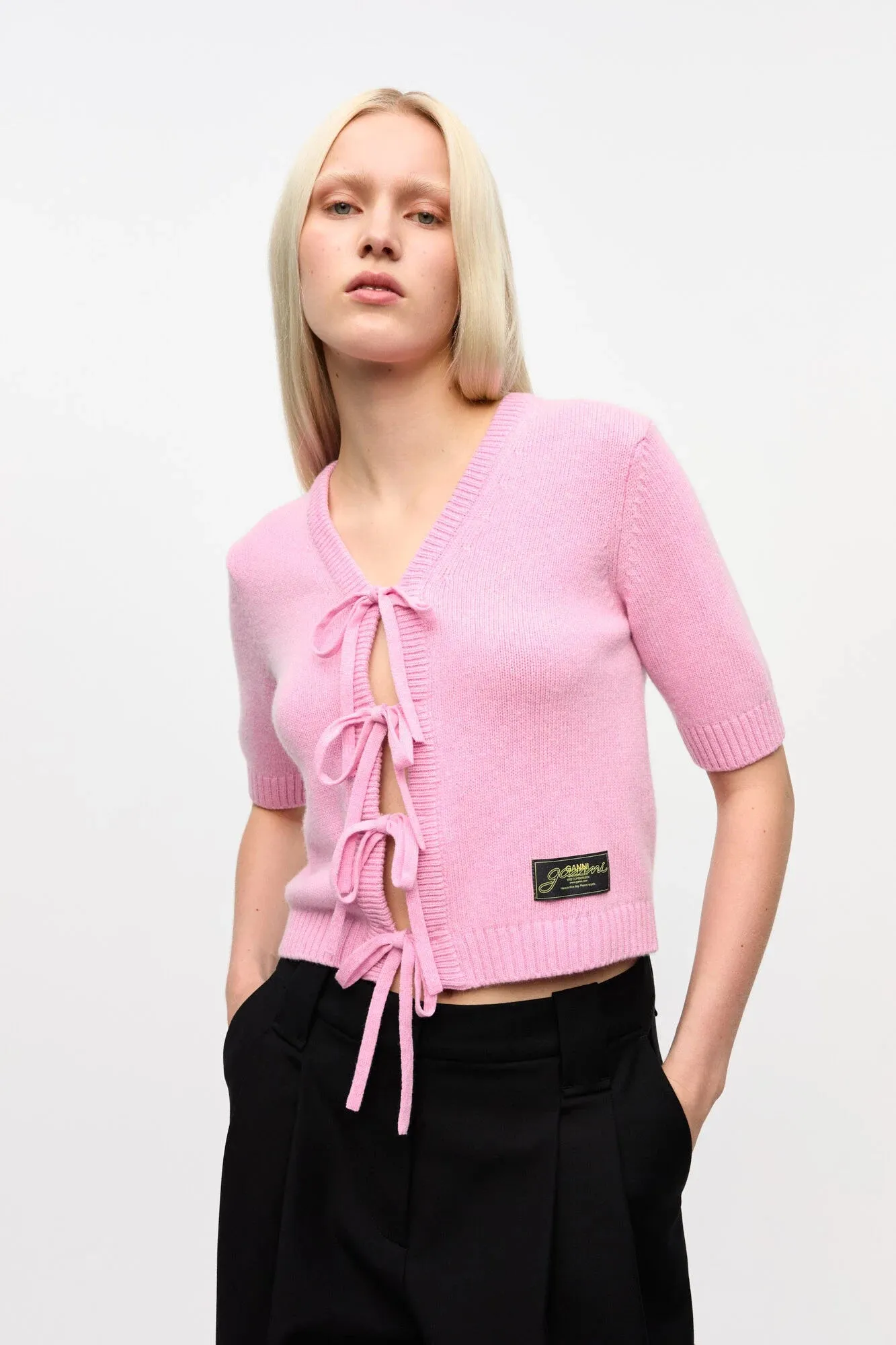 Pink Future Wool Mix Cardigan