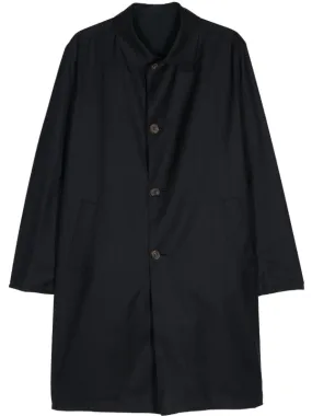 pinstripe single-breasted coat