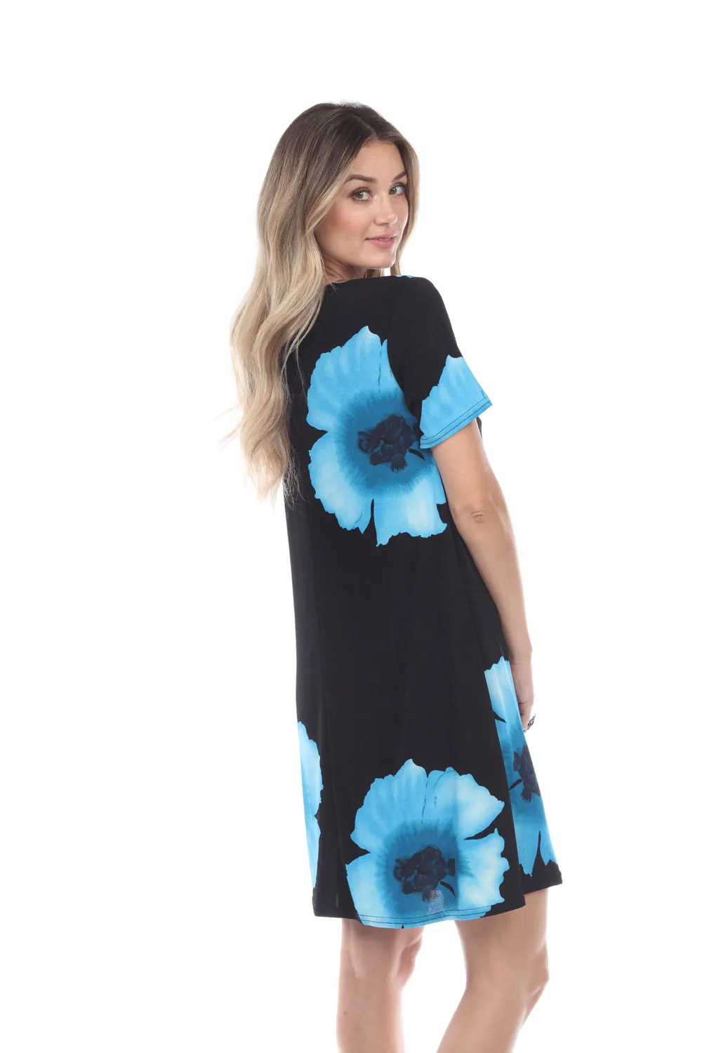 Print Missy Dress Short Sleeve-7004BN-SRP1-W113