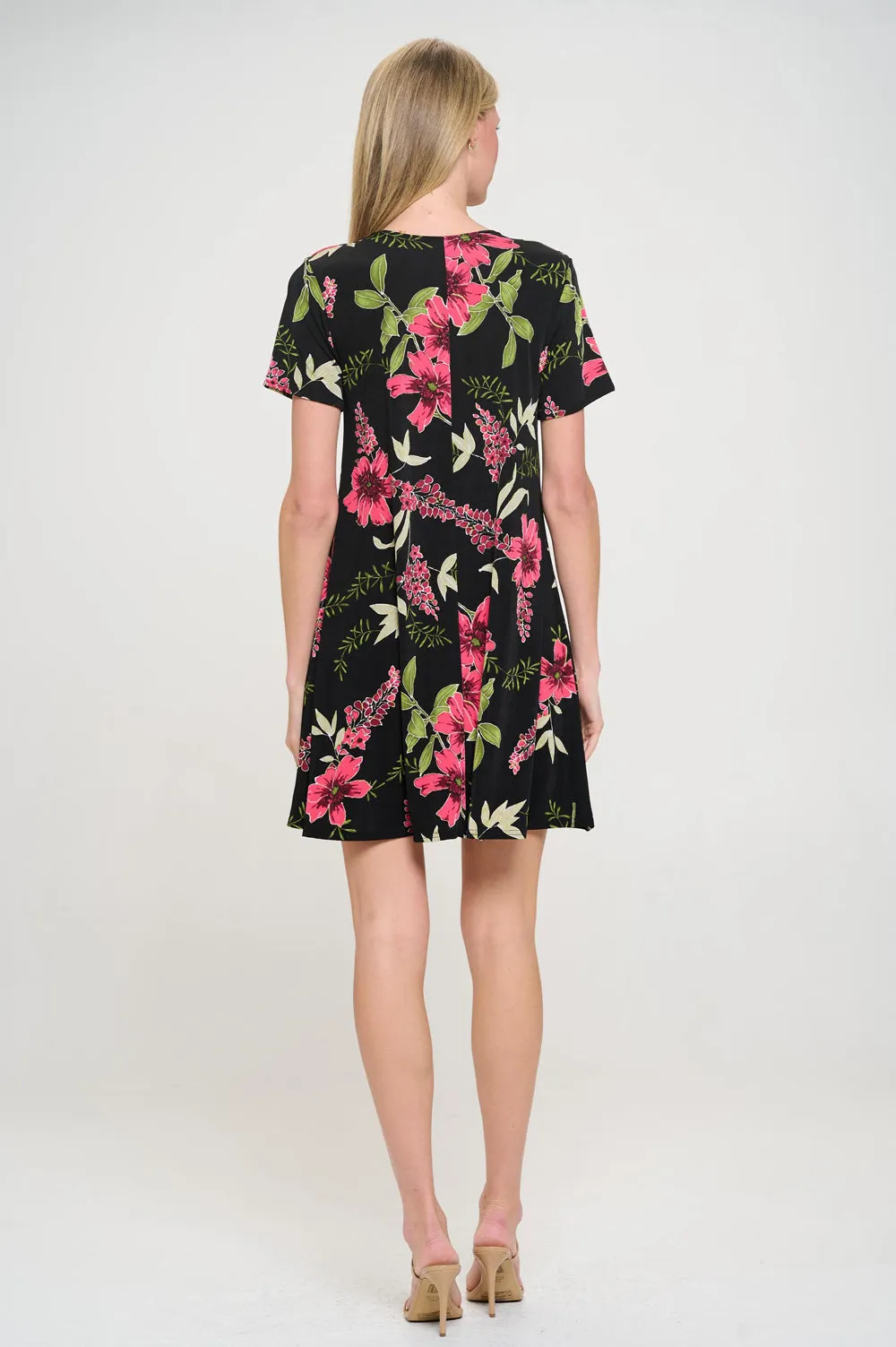 Print Missy Dress Short Sleeve-7004BN-SRP1-W431