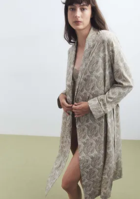 Printed Dressing Gown - Pink