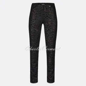 Robell Rose Full Length Trouser 52625-54786-90 (Animal Print)