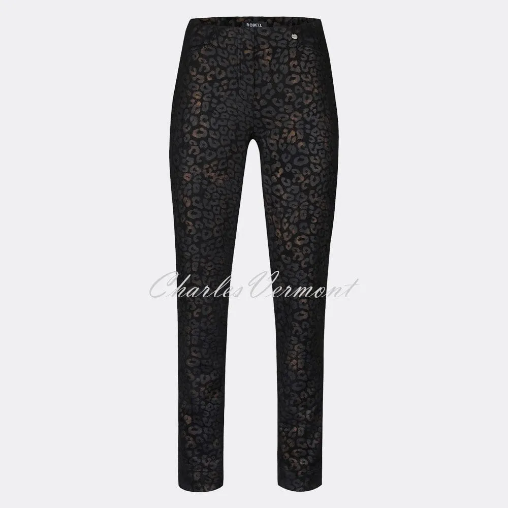 Robell Rose Full Length Trouser 52625-54786-90 (Animal Print)