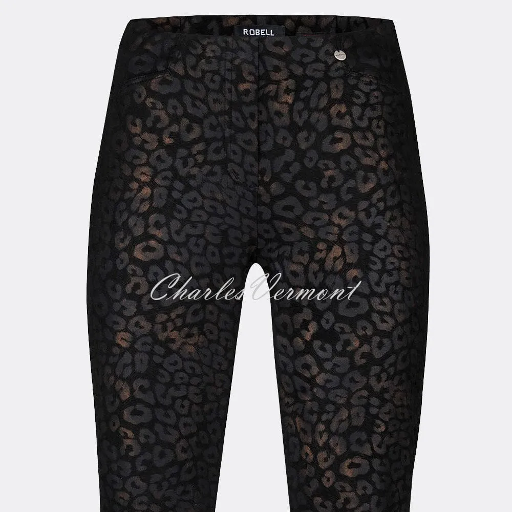 Robell Rose Full Length Trouser 52625-54786-90 (Animal Print)