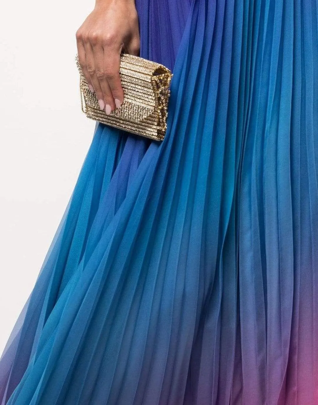 Royal Ombre Chiffon Gown
