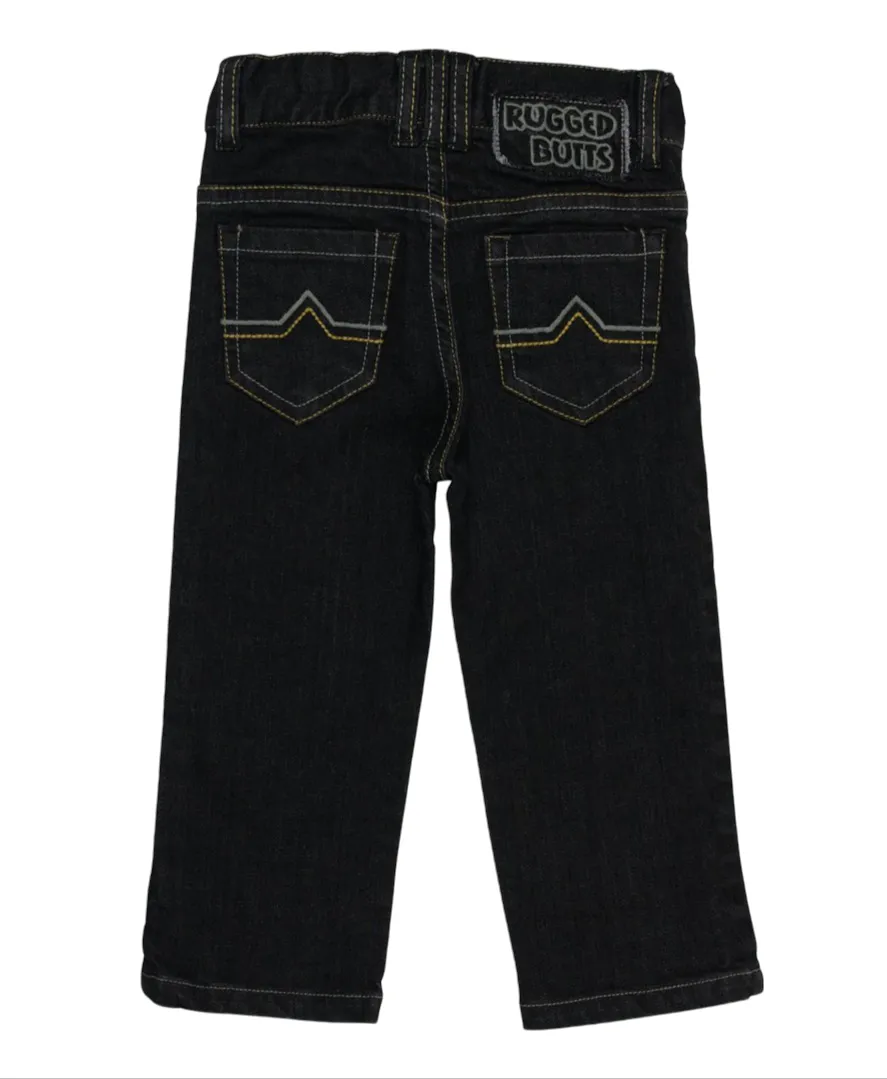 Rugged Butts Boys Black Wash Denim Jeans
