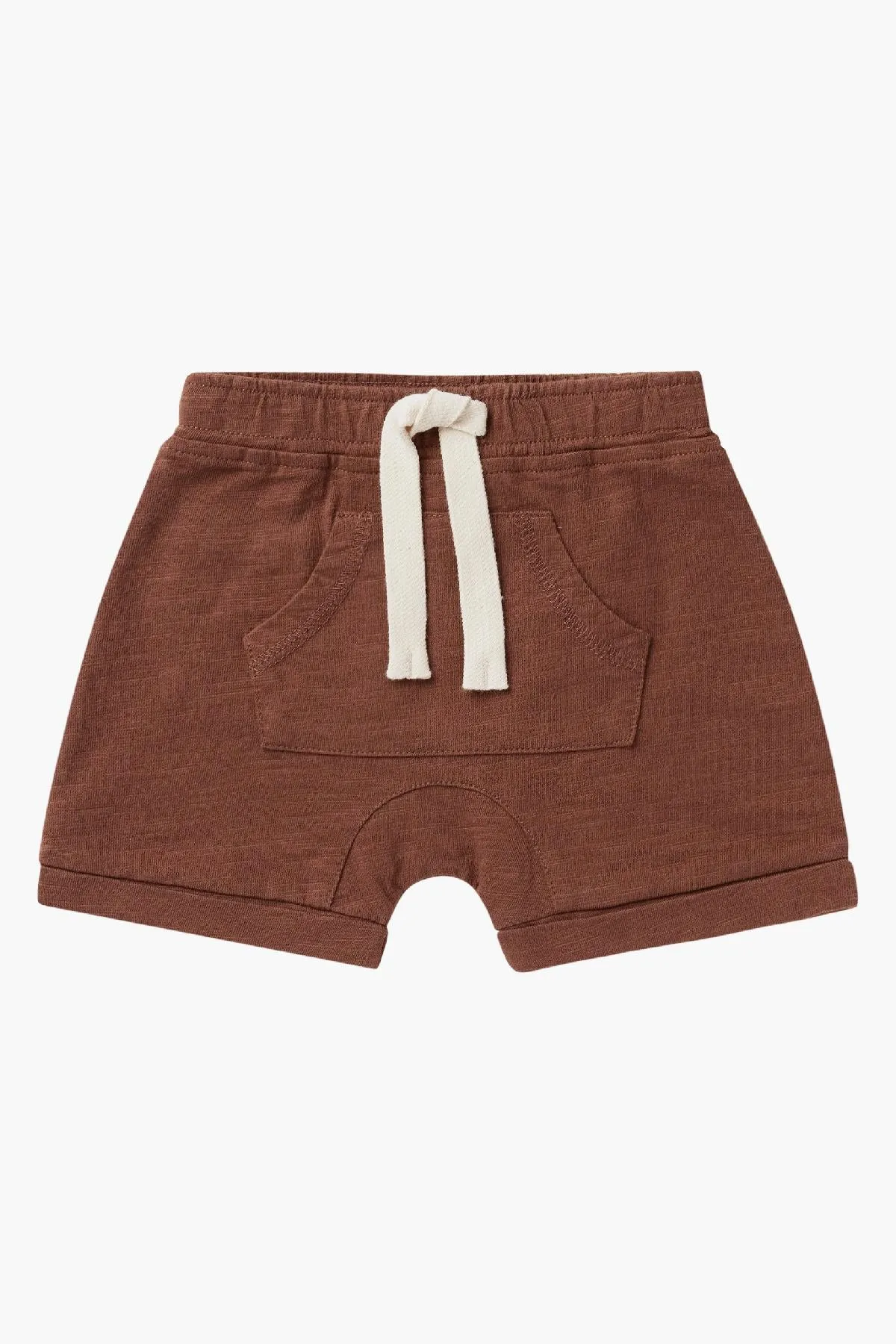Rylee   Cru Front Pouch Baby Boys Short - Redwood