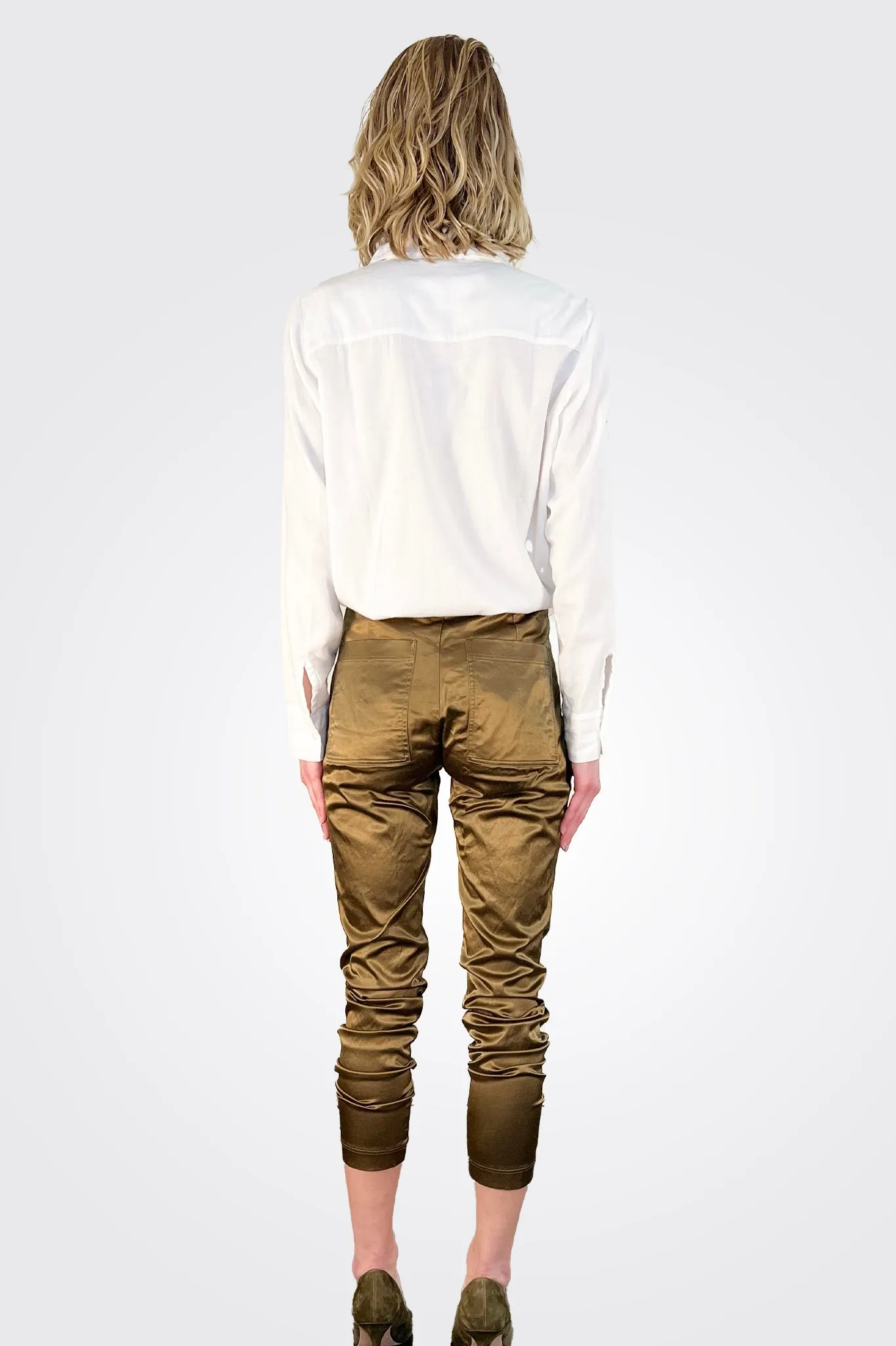 Satin Trousers - Bronze
