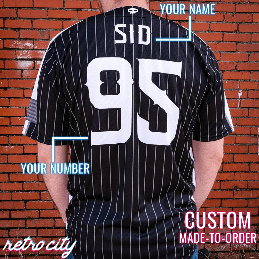 Sid Phillips Full-Button Baseball Jersey (Pinstripe)