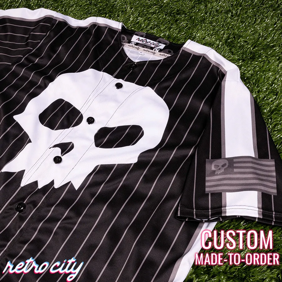 Sid Phillips Full-Button Baseball Jersey (Pinstripe)