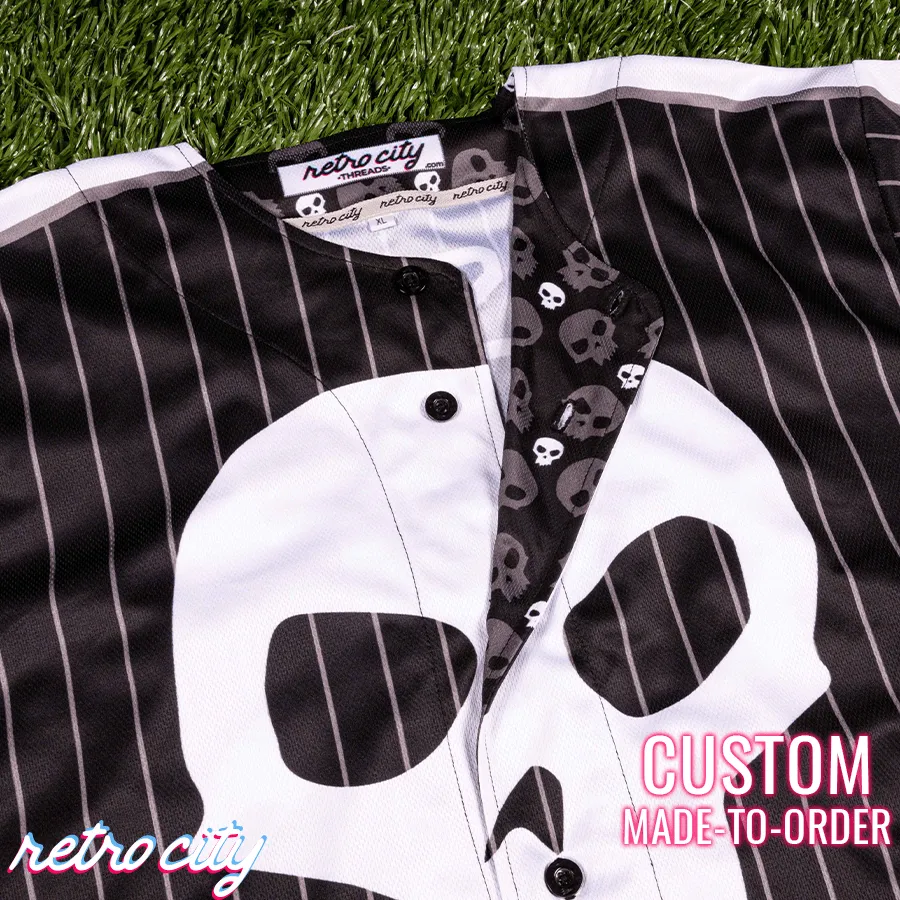 Sid Phillips Full-Button Baseball Jersey (Pinstripe)