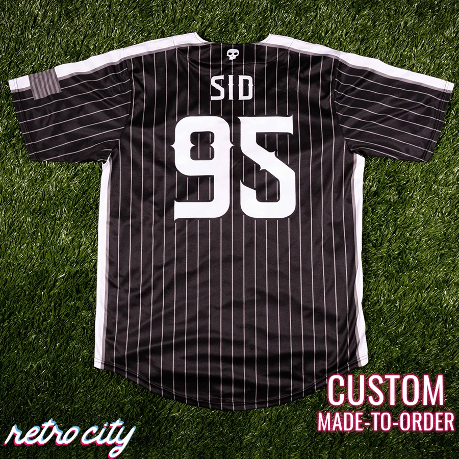 Sid Phillips Full-Button Baseball Jersey (Pinstripe)