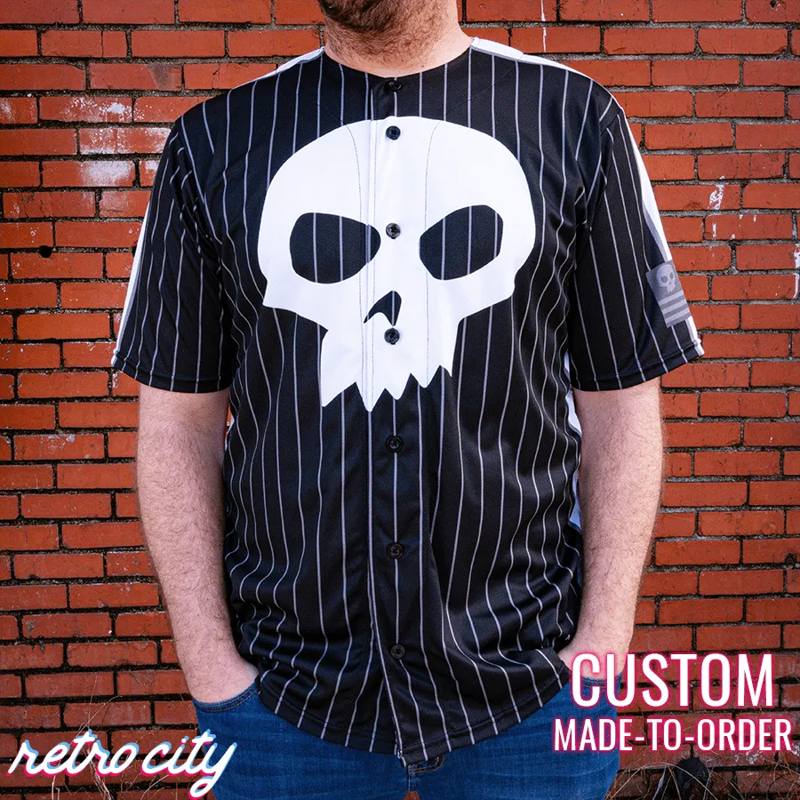 Sid Phillips Full-Button Baseball Jersey (Pinstripe)