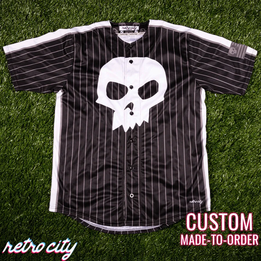 Sid Phillips Full-Button Baseball Jersey (Pinstripe)